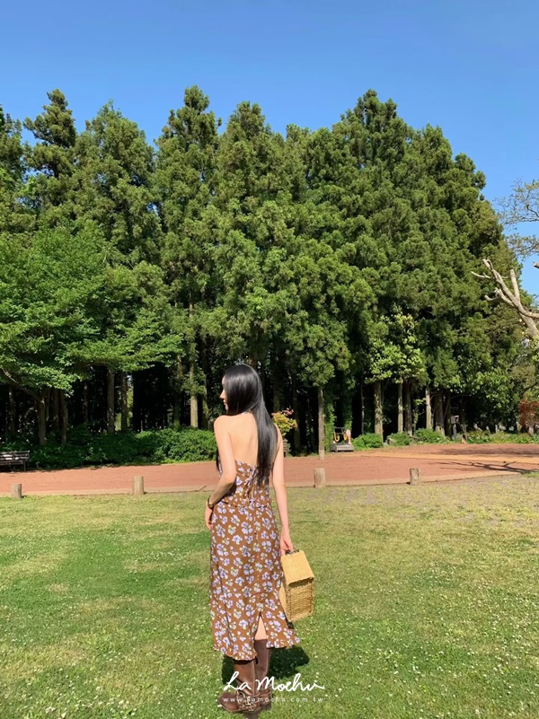 高級花布中長裙